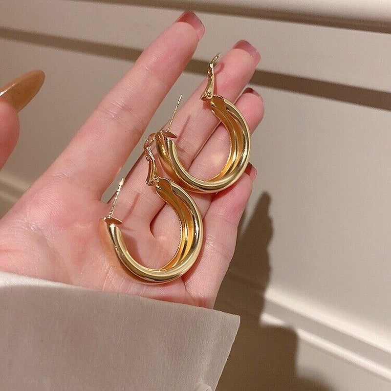  Chunky Gold Hoop Earrings Chic